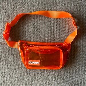 Dunkin’  Fanny Pack Transparent Orange Waist Bag